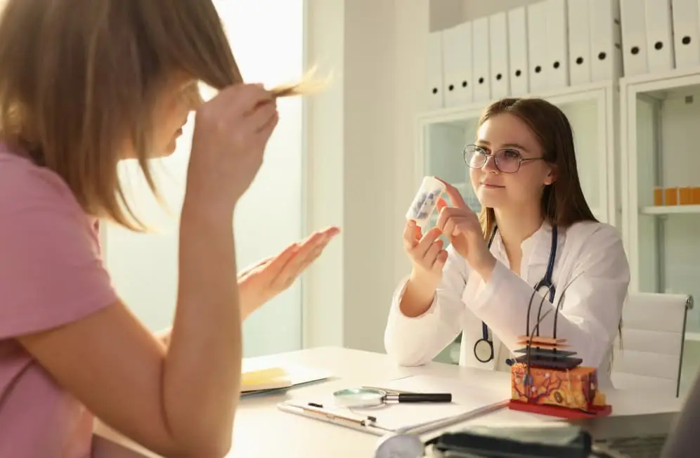 Doctor holding medicines